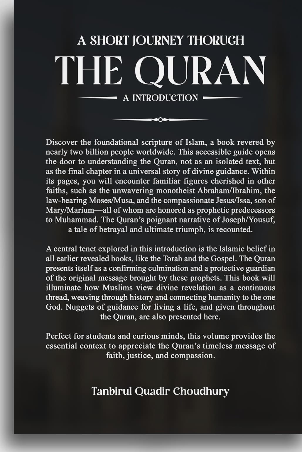 A Short Journey Through The Quran - Back Cover